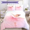 Ballerina Pink Grace 3‑Piece Bedding Set,Soft Breathable Duvet Cover with 3 Pillowcases,Multi‑Scene for Bedroom Dorm,Perfect Holiday Birthday Gift for