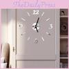 Premium Quality Diy Analog 3d Mirror Surface Large Number Wall Clock Sticker For Home Office Decor