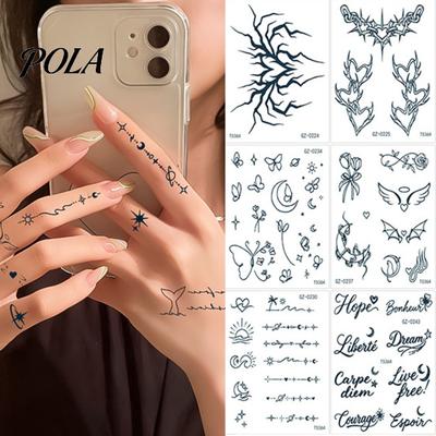 3 Stück Wasserdichte Tattoo-Aufkleber für Männer Frauen, Gesicht Körper Arm Brust Schulter Oberschenkel Taille Temporäres Tattoo-Abziehbild, Langanhaltende Körperkunst Fake Tattoo
