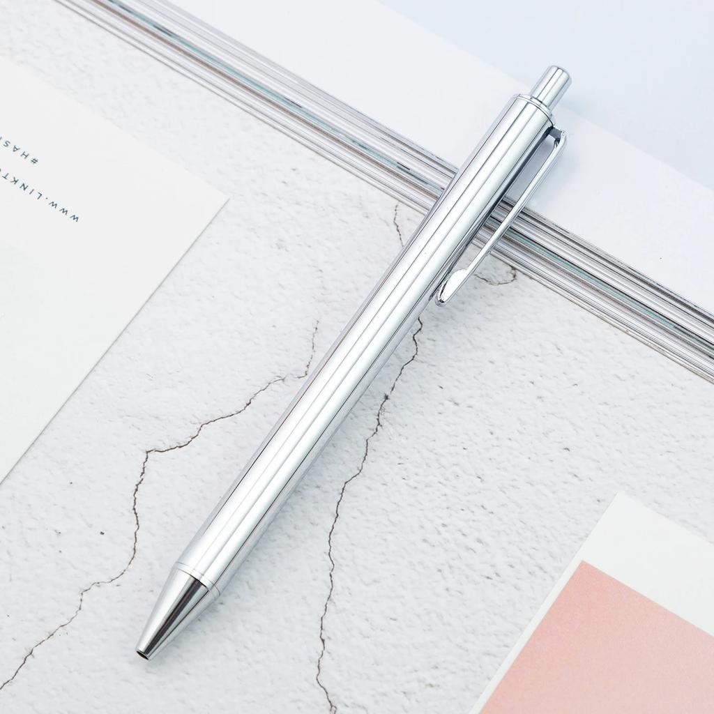 Ellen Brook 1 PCS Rulo Tükenmez Kalem Lüks Sevimli Düğün Gül Altın Metal Kırtasiye Okul Ofis Malzemeleri