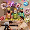 Party Balloons 3 Pieces King Shape Standing Birthday Supplies Christmas Holiday Balloons For Party Planners Christmas Home Shop