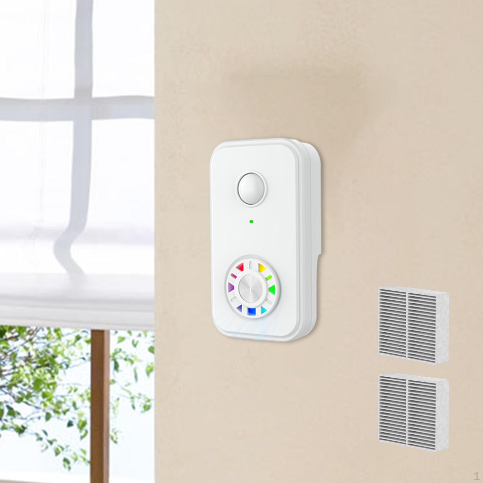 

Air Purifier Removes Dander Quiet Purify Smell for Garage Toilet Living Room White білий