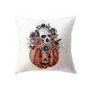 Skull Pumpkin Throw Pillow Cover Halloween Theme    Sofa Chair Bed Cushion  Home Decor  Pillow Cases  Throw Pillows