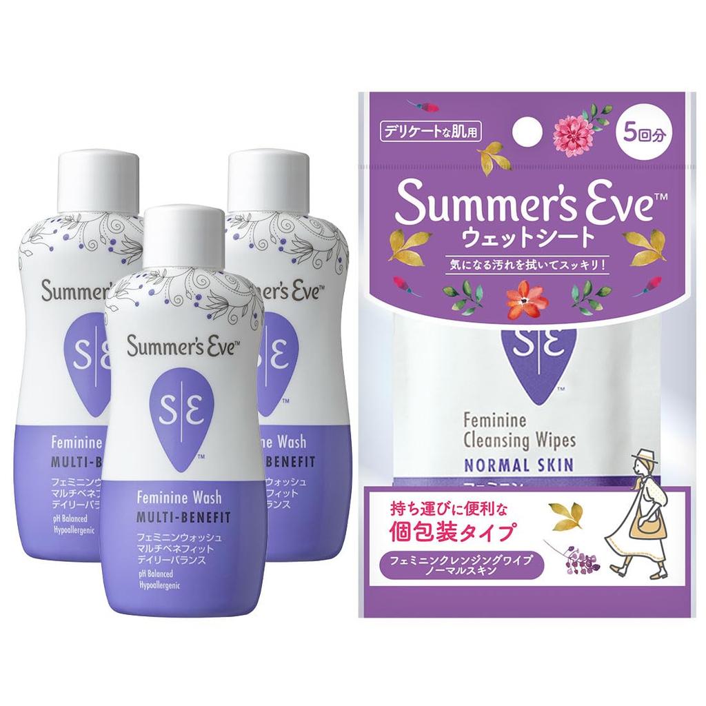 Eve Exclusive Delicate Zone Care Mini Bottle 3 Daily Balance Wash Mini Bottles and 5 Cleansing Delicate Zone Odor Control Odor Control Delicate Eve