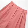 Hirsionsan High Waist Shorts Women 2021 New Summer Casual Elegant Soft Pants with Sashes Loose Shorts with Pockets for Ladies