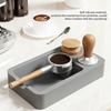 Non Slip Base Tamping Station Food Grade Silicone Grounds Disposal Station Home Kitchen