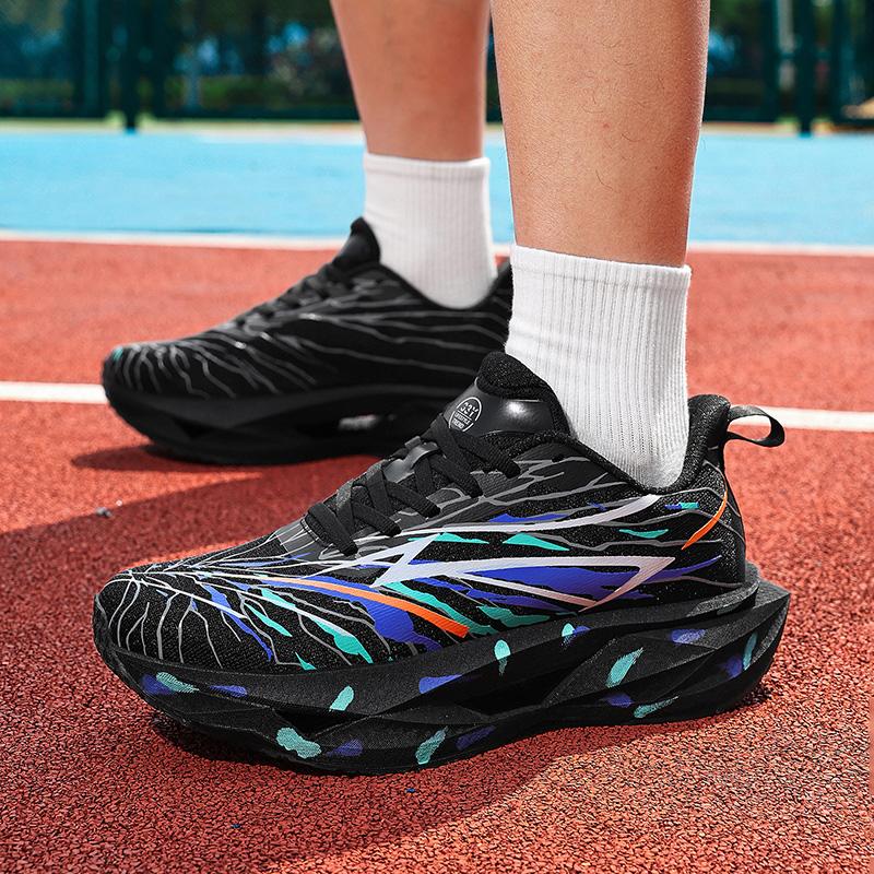 Men Carbon Plate Running Shoes Breathable Sport Walking Training Commuting Travel Athletic Performance Footwear Sizes 39-46
