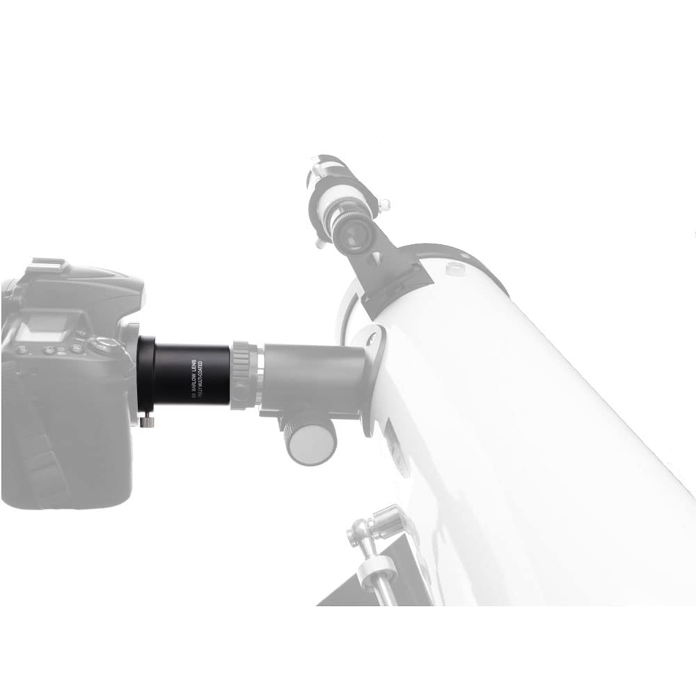 ANQILAFU 1.25-inch 5x Barlow Lens - for Telescope Eyepieces - Actual Magnification: 2x