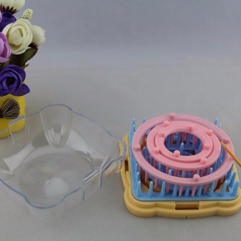 Buy Square Flower Weaver Device Knitting Yarn Knitting Ball Flower Net