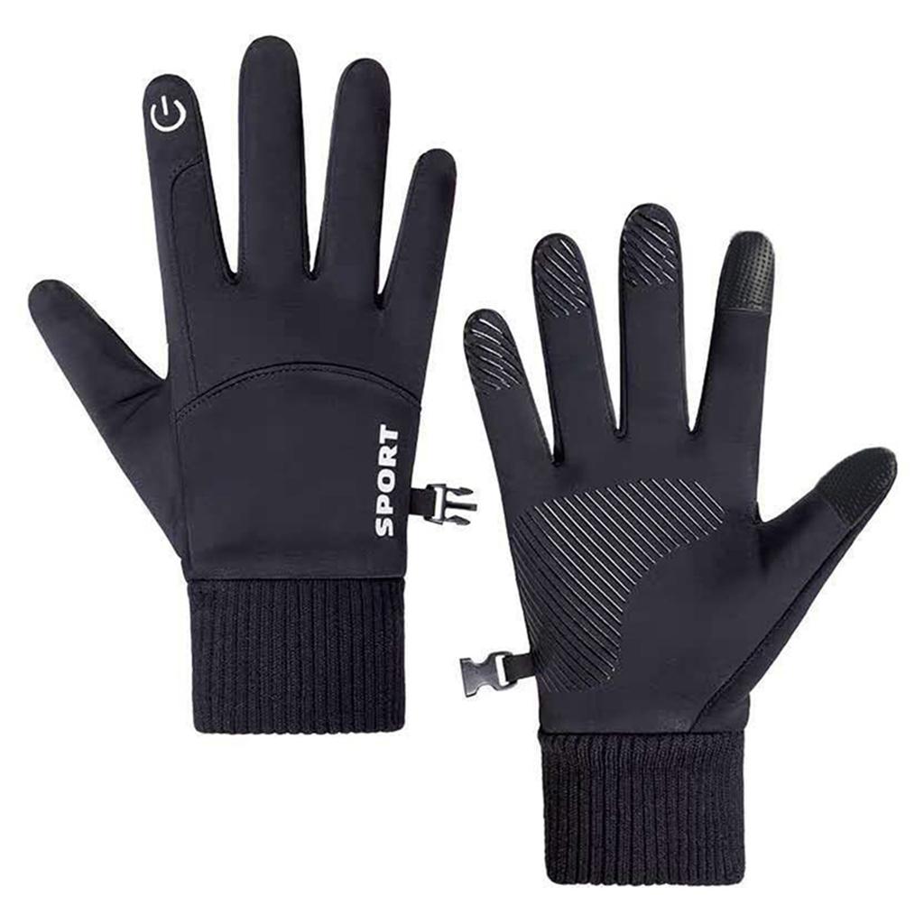 Winter Gloves Warm Touchscreen Gloves Running Driving Cycling Gloves Men Women-Size L
