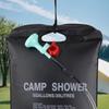 Solar Shower Bag 20L Foldable Camping Shower with Removable Hose Head Sun Heated Water Bag for Outdoor Bath Gear