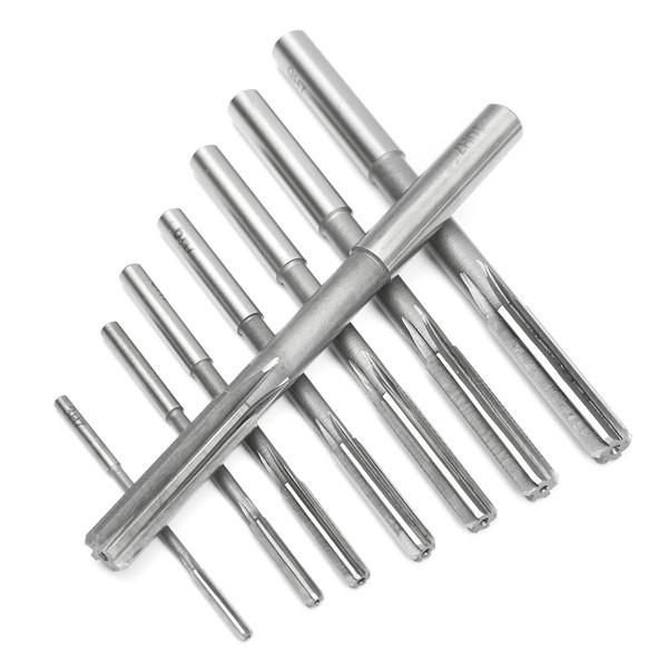 8Pcs HSS M35 M35 C0.5 3/4/5/6/7/8/9/10mm Reamer Machine Chucking Reamer Mill Cutter Tool High Speed Steel