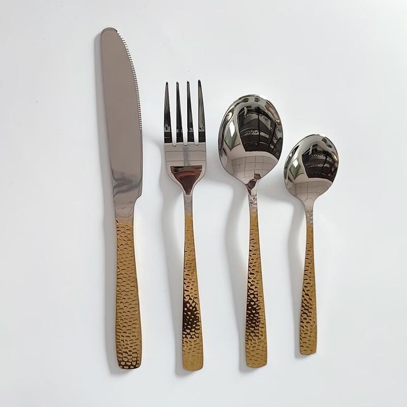 Zhi Shi Hammered Stainless Steel Cutlery Set