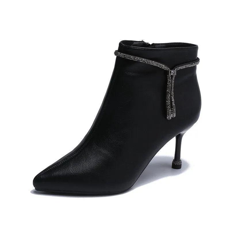 Женские ботинки с острым носком — фото 19