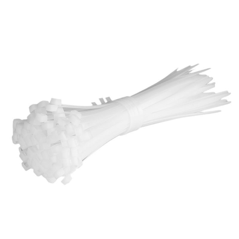 Black Self-Locking Nylon Cable Ties - Plastic Fixing and Bundling Zip Straps