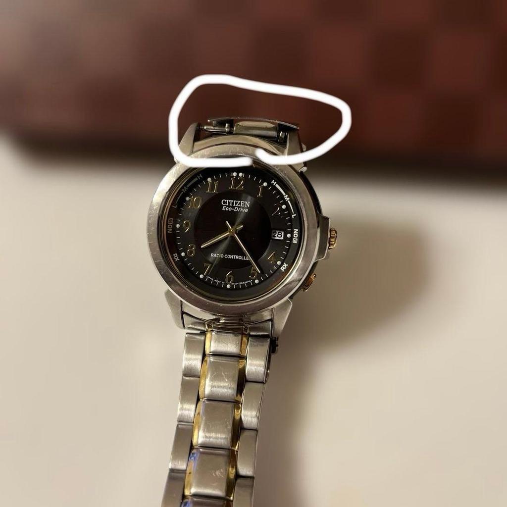 Used [CITIZEN] ECO-Drive Eco-Drive Watch Black Gold Dial