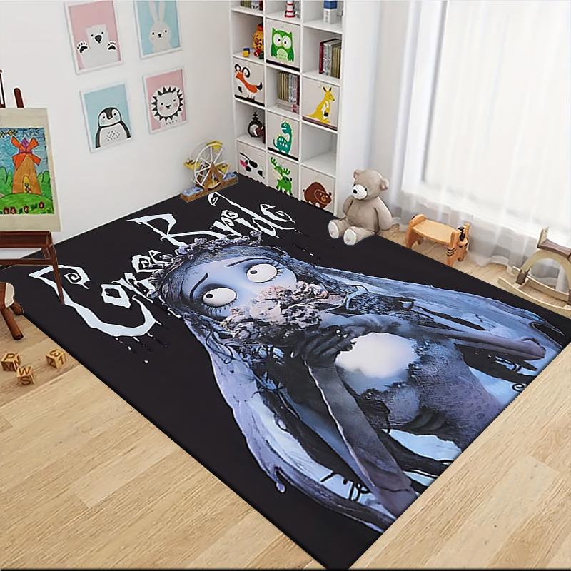 1Pc Ghostly Bride Butterflies Carpet Rug Customizable Soft Washable Antislip Home Living Room Sofa Mats Personalized Rug 0917156