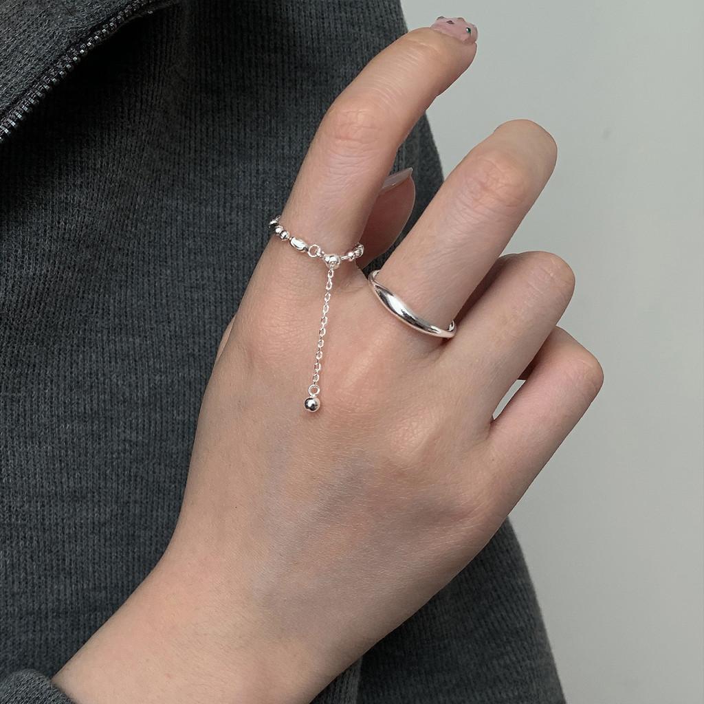 Korean 925 Stylish Sterling Silver Pearl Smiley Face Ring For Trendsetting Fashionistas