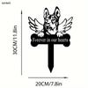 Personalized Pet Memorial Metal Heart Ornament Christmas Keepsake Gift