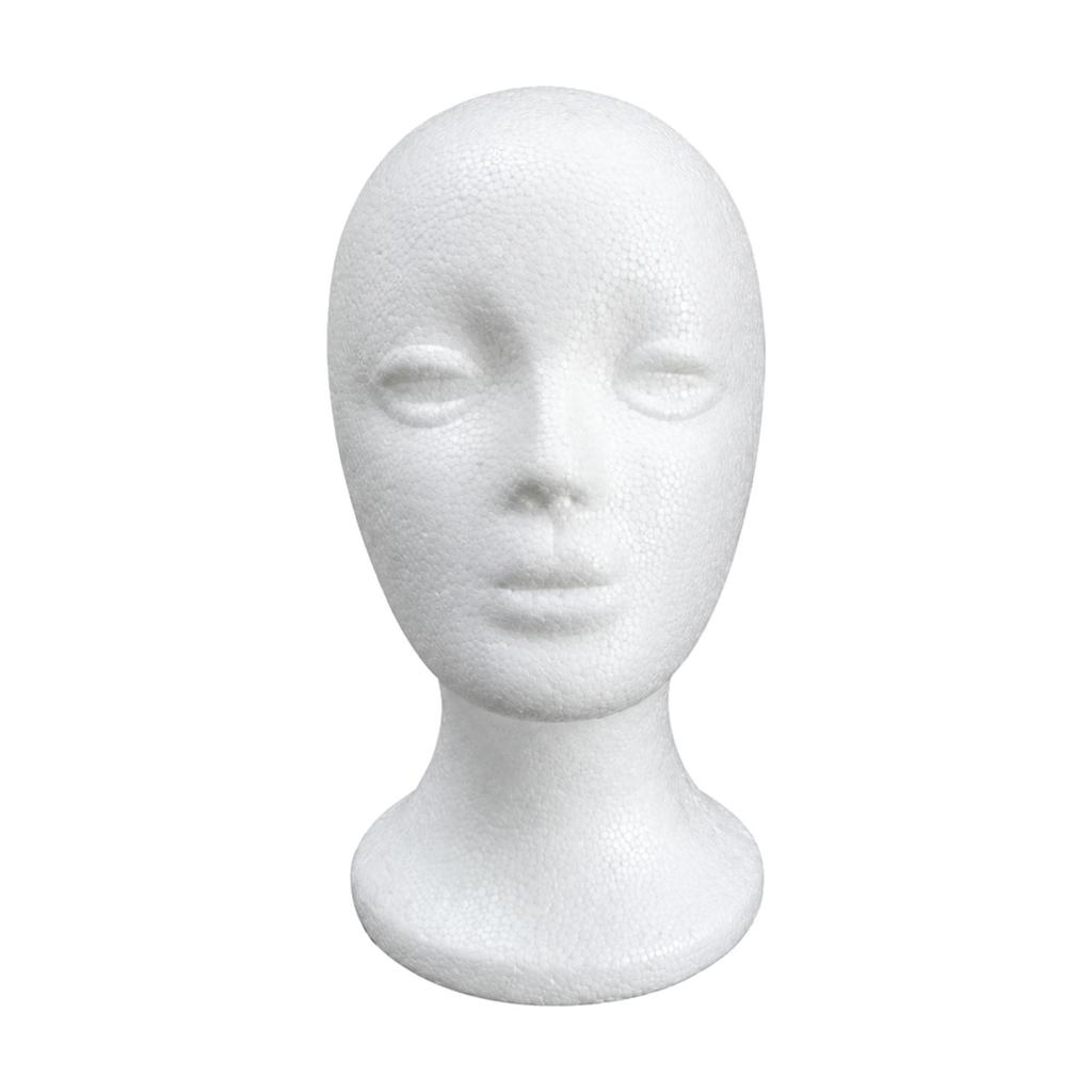 Foam Mannequin Head with Base Versatile Hairpiece Stand Lightweight