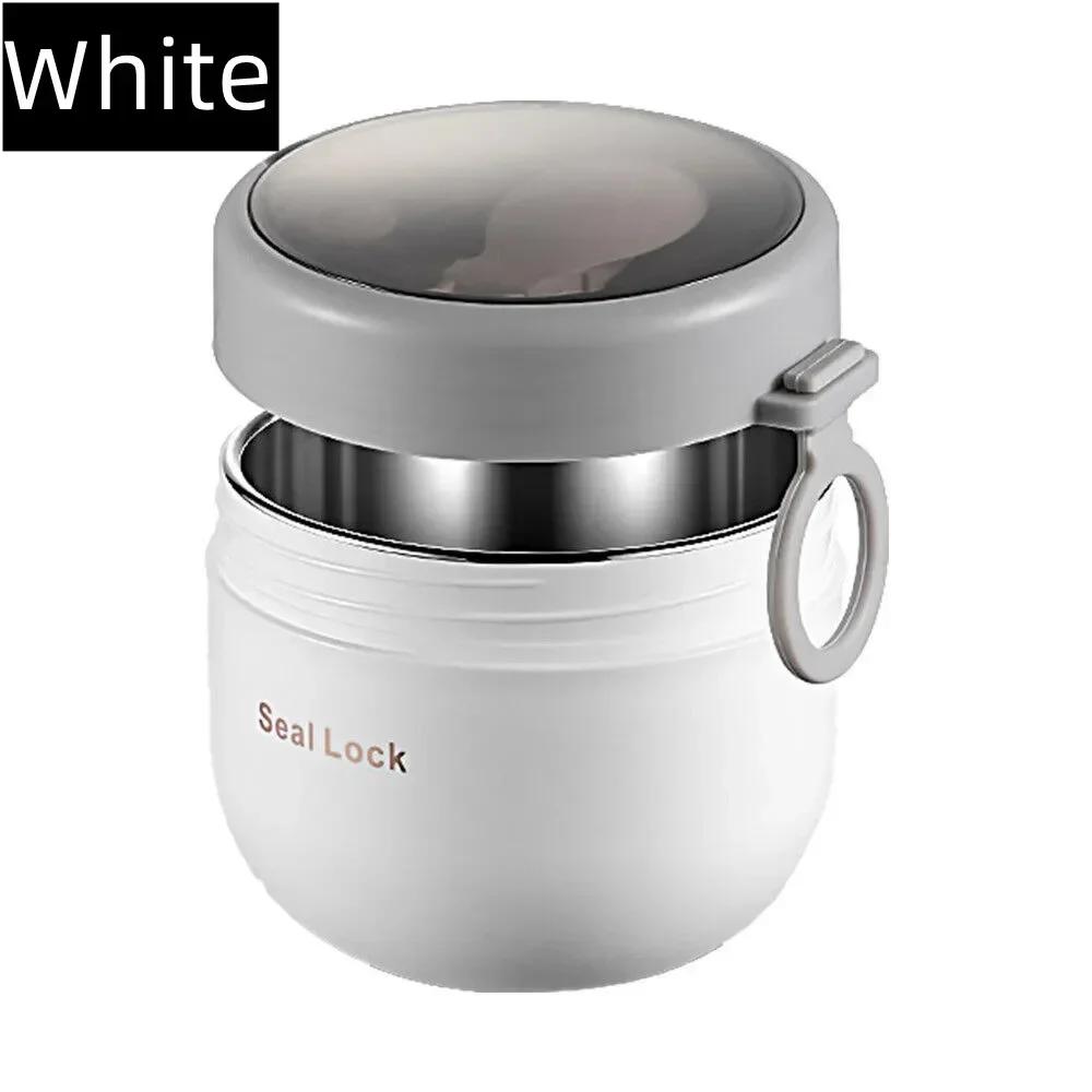 New Stainless Steel Lunch Box Drinking Cup With Spoon Food Thermal Jar Insulated Soup Thermos Containers Thermos Lunchbox Bag