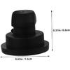 Rubber Replacement Feet for Rice Cooker and Slow Cooker 12Pcs Black Small Rubber Foot Plugs with Anti-Slip Heat ulation and Noise Dampening for