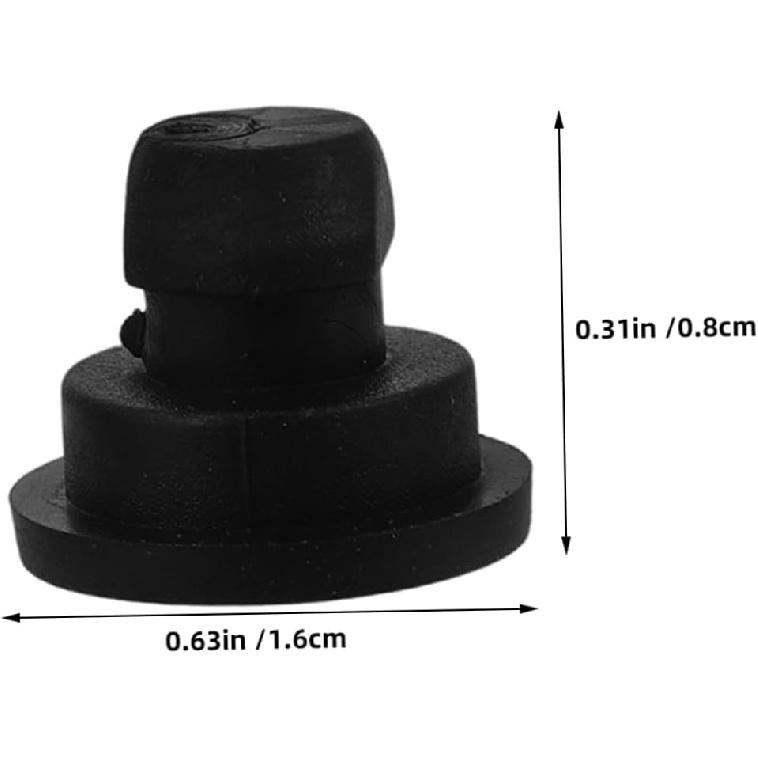 Rubber Replacement Feet for Rice Cooker and Slow Cooker 12Pcs Black Small Rubber Foot Plugs with Anti-Slip Heat ulation and Noise Dampening for
