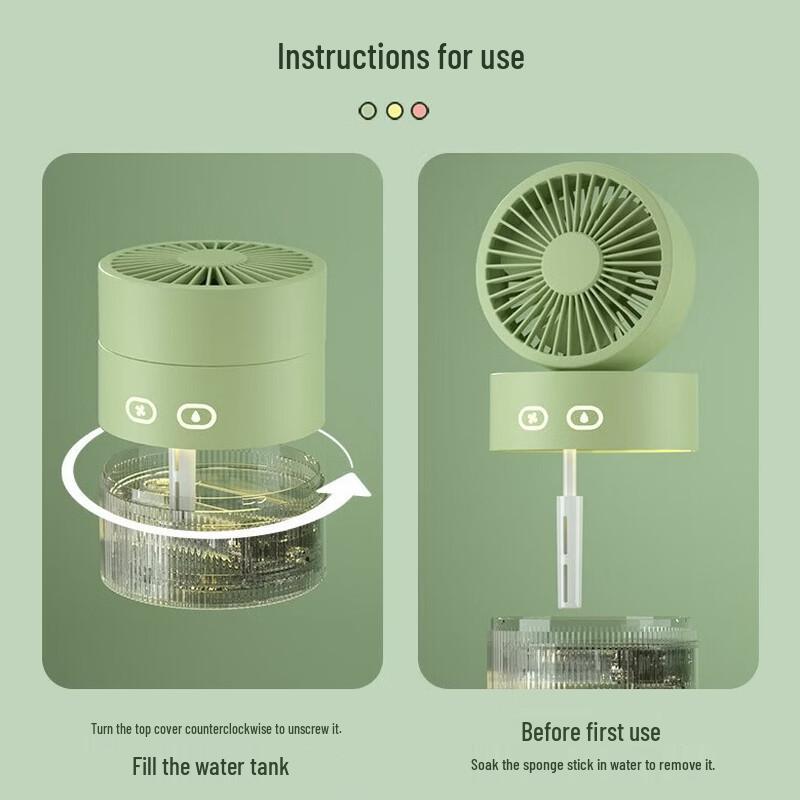 Portable Desktop Misting Fan