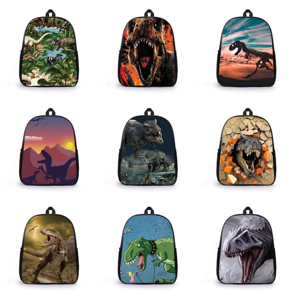Dinosaur Animal Print Design Kids Lightweight Backpack For School Travel