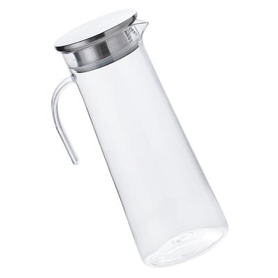 Kettle Household Cold Water Jug Bottle Pitcher with Lid Beverage Desktop Silver