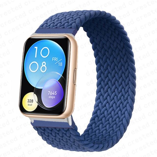 Strap for Huawei Watch Fit 2 3 band replacement belt wristband Nylon braided solo loop bracelet Correa Huawei fit 3 Accessories