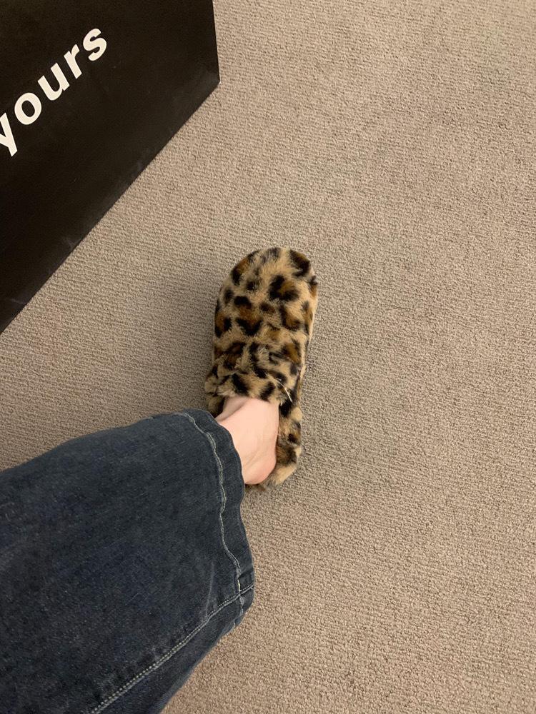 Fur Boston Clogs for Women Winter Fashion Cork Insole Warm Plush Slippers Shoes with Arch Support Cozy Home Furry Suede Mules