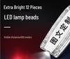Waterproof Red-Blue LED Strobe Shoulder Flashlight for Property Management and Sanitation