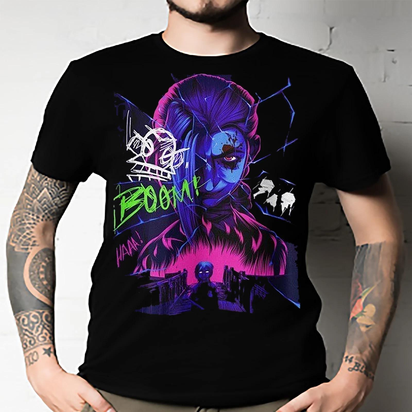 Men s and Women s T-shirts Arcane Jinx Wanted Poster XXXXL