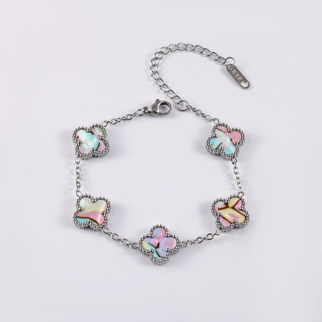 Pulseira cor trevo, joias da moda e modernas, acessórios de alta qualidade