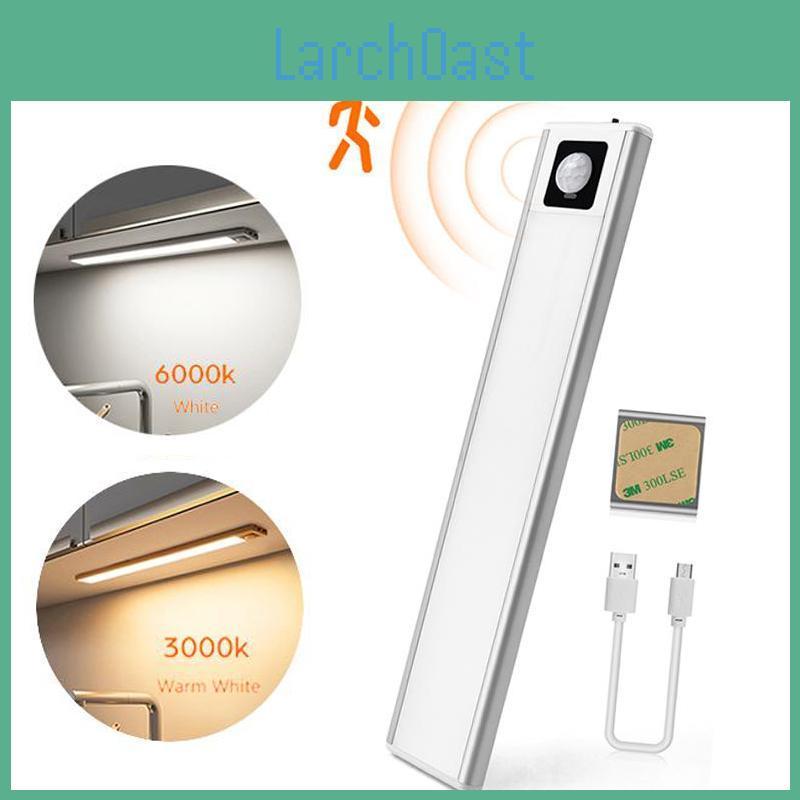 Led Smart Sensor Pir Motion Night Light Bedside Lamp With Magnetic Usb Charging Wall Lamps Bedroom Cabinet Kitchen Lighting 20cm