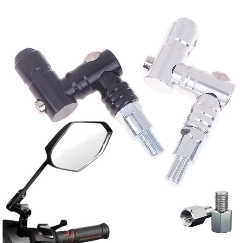 1/2Pcs Rearview Mirror Fully Adjustable Adapter Cnc Universal Motorcycle Side Mirror Folding Mechanism Processor