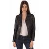 SKINOUTFIT Women's Leather Jacket Genuine Lambskin Leather Black Biker Motorcycle Jacket