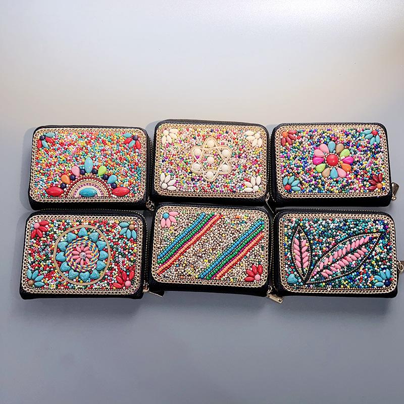 

Сумка-орган в стиле бохо-винтаж - многосекционная, высококачественная, модная, ручной работы, с кисточками и рисовыми бусинами