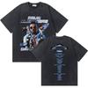 Rapper Rauw Alejandro Cosa Nuestra Vintage Washed T Shirt Men Women Hip Hop Fashion Pop Music Tshirt Mens Oversized Tshirts