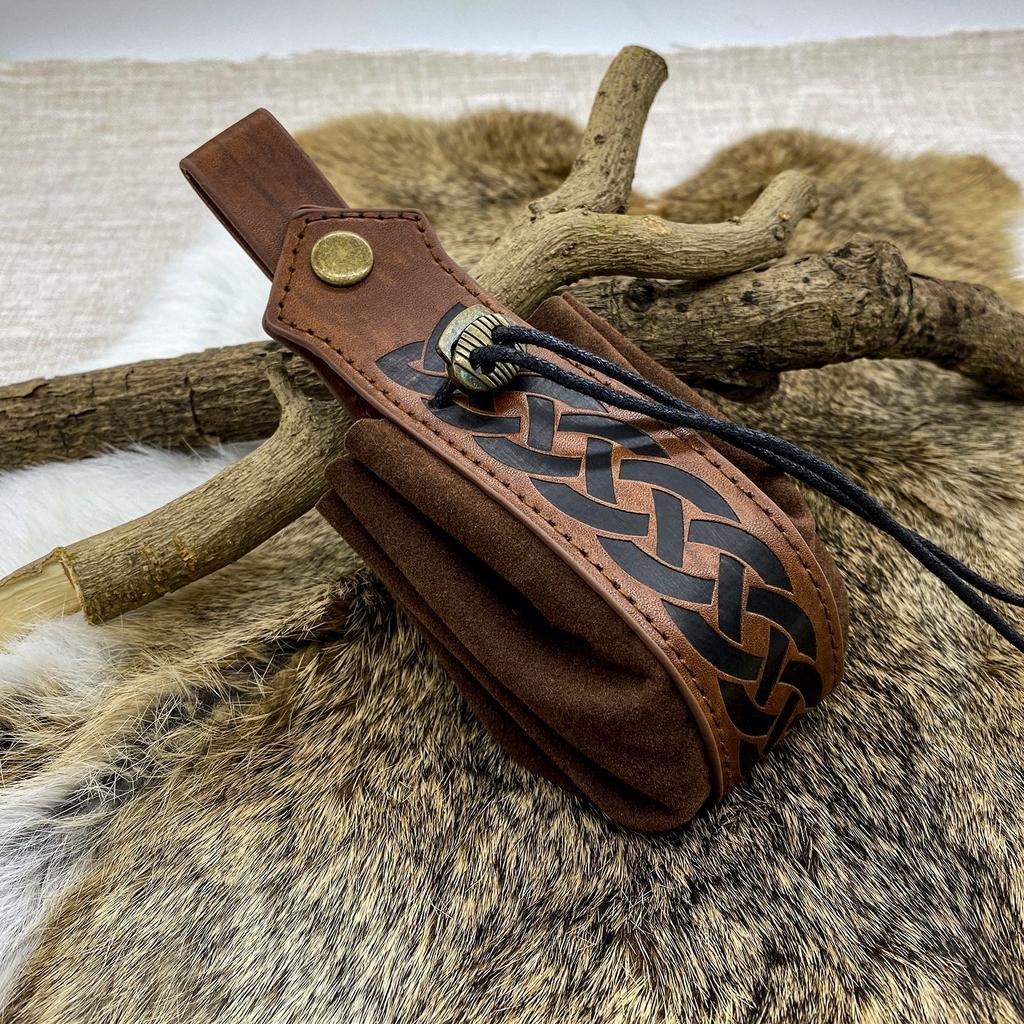 Viking-style Medieval Hung Belt Pouch Men's Coin Purse Retro Waist Bag