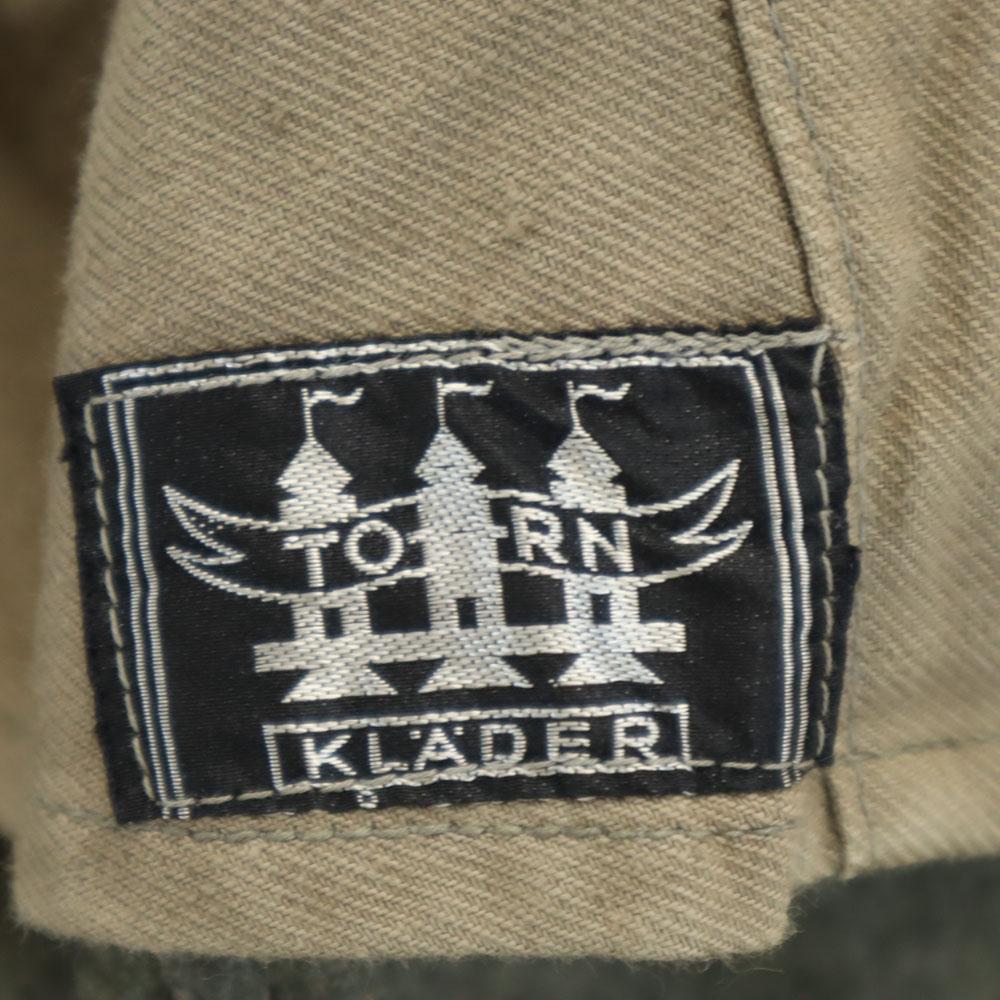 SWEDEN ARMY 40s Vintage Military Wool Jacket 104U With Manufacturer Label Men's Used