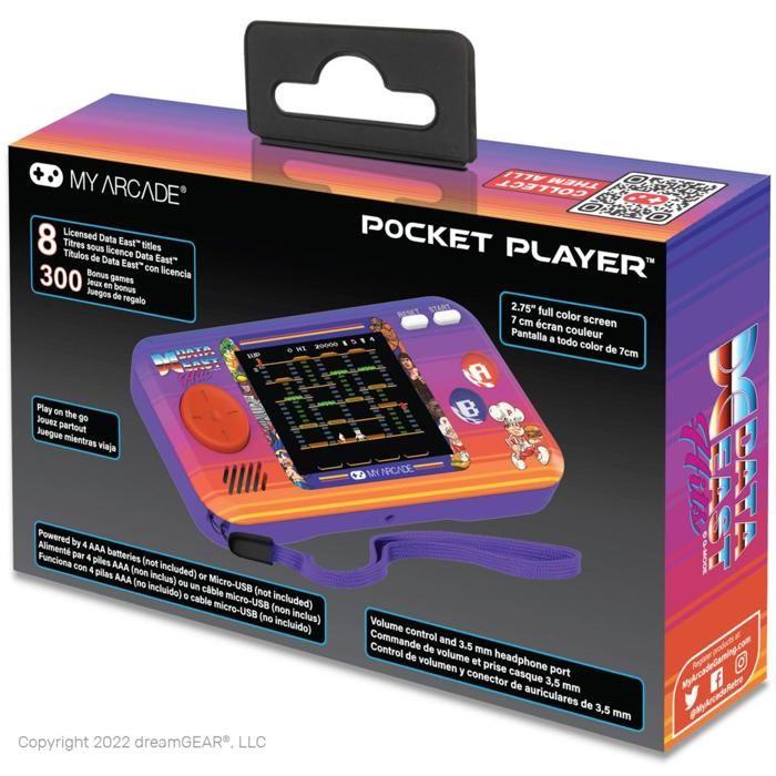 My Arcade - Pocket Player Data East Hits - Tragbare Spielkonsole - 308 Spiele in 1