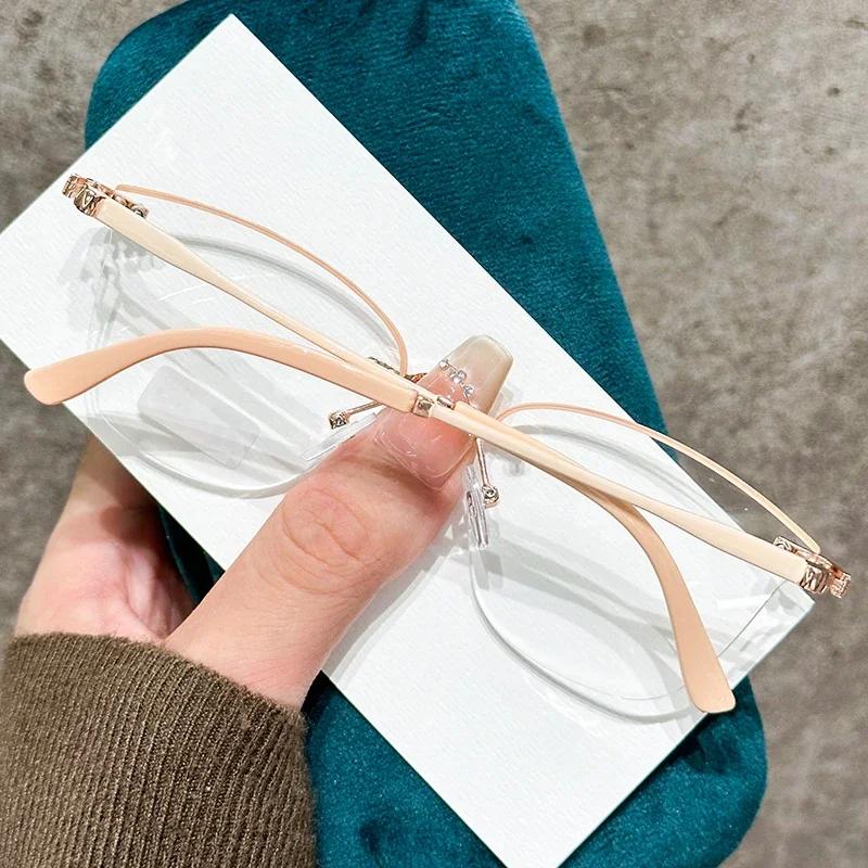 Trendy Cat Eye Reading Glasses Luxury Design for Men Women Fashion Presbyopia Eyewear Far Sight Eyeglasses
