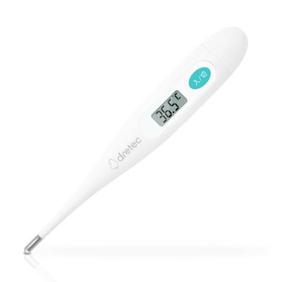 Dretec Device Certified Thermometer Digital Thermometer Actual Measurement Type Automatic Power Off Battery Replaceable Memory Function Antibacterial