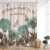 Floral Shower Curtain, Farm Daisy Dragonfly Rustic Wood Paneling Inspirational Quotes Butterfly Turquoise Home Bathroom Decor