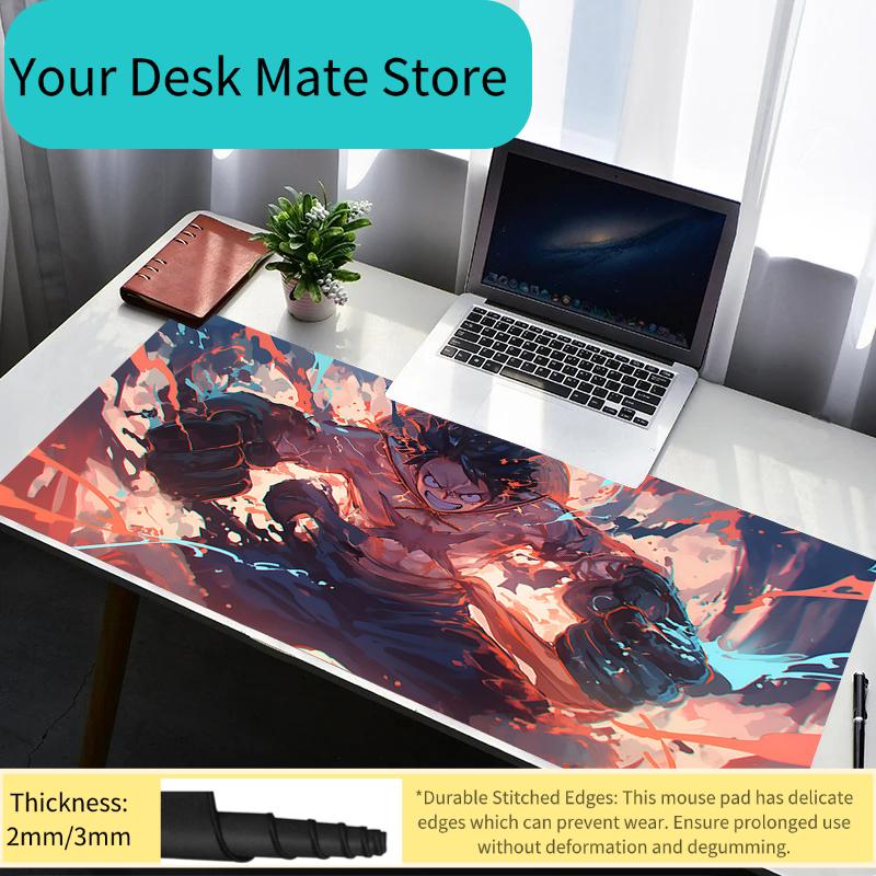 Mouse Pad PC Non Slip Rubber HD Mousepad Laptop Gamer Cabinet Keyboard Pad One Piece Luffy Office Computer Gaming Desk Mouse Mat