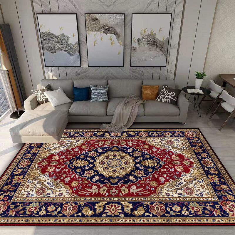 

Persian Retro Carpet Living Room Decoration Home Sofa Area Rugs Boho Bedroom Non-slip Rug Hall Coffee Tables Washable Floor Mat 60*90cm