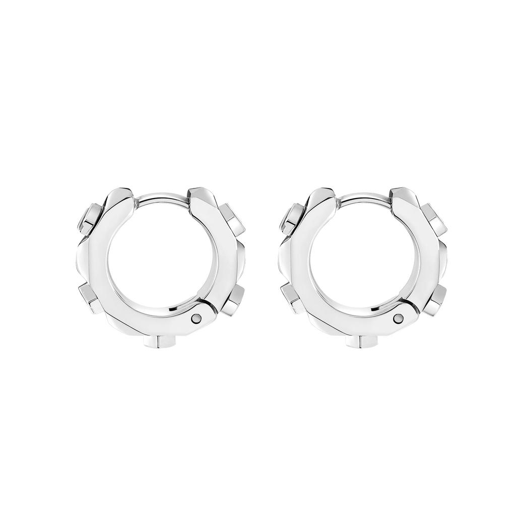 PLEIN Accessories Earrings Philipp Plein Jewelry PLEIN CUFF Plain Cuff PJ1EA21EU PLEIN CUFF stainless steel earrings Silver Stainless steel [PHILIPP