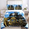 Custom Pirate Ship Bedding 3 Piece Set HD Print Duvet Cover Pillowcases for Teens Adult Bedroom Decoration Christmas Gift